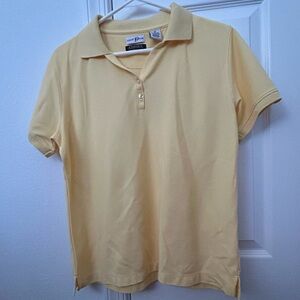 Lady Divots Women's DriWay Yellow Short-Sleeve Polo Shirt M